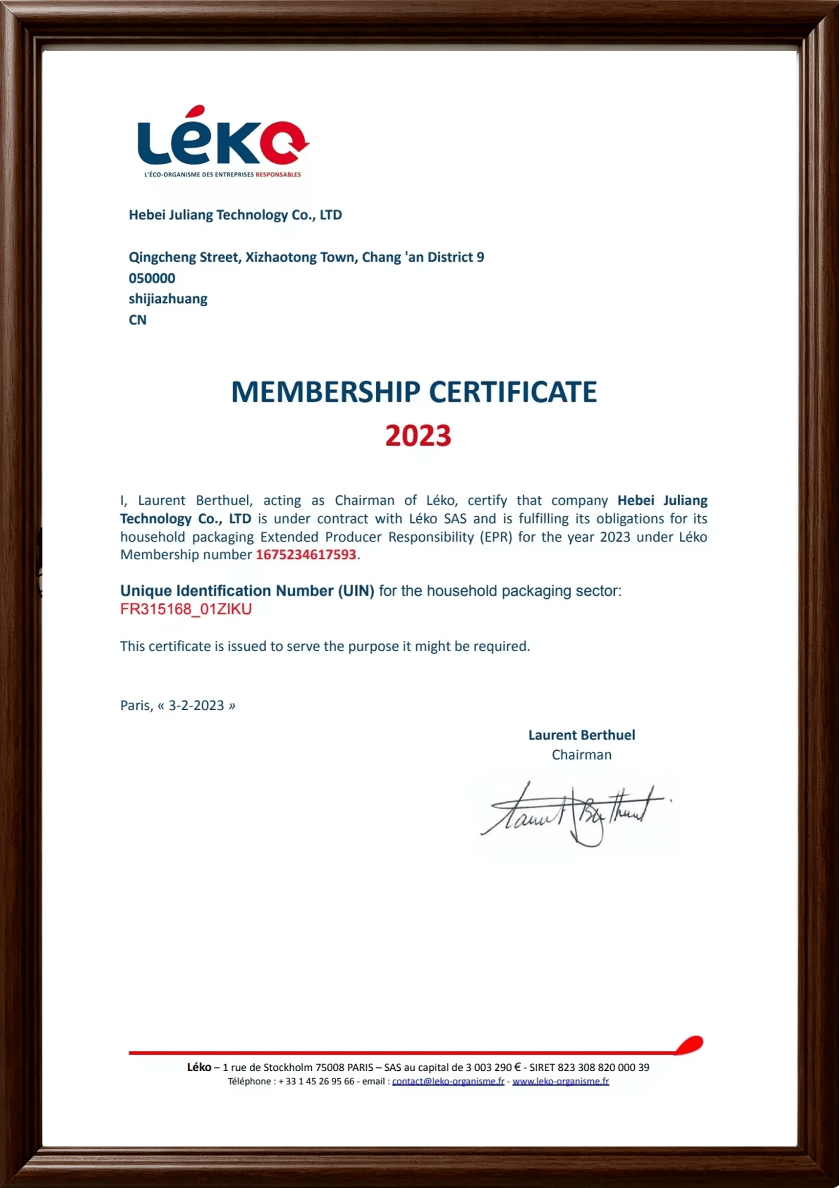 EPR Compliance